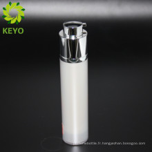 Bouteille de lotion de pompe airless acrylique cosmétique blanche de 30ml pour le paquet